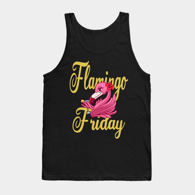 Flamingo Friday Tank Top by FromBerlinGift